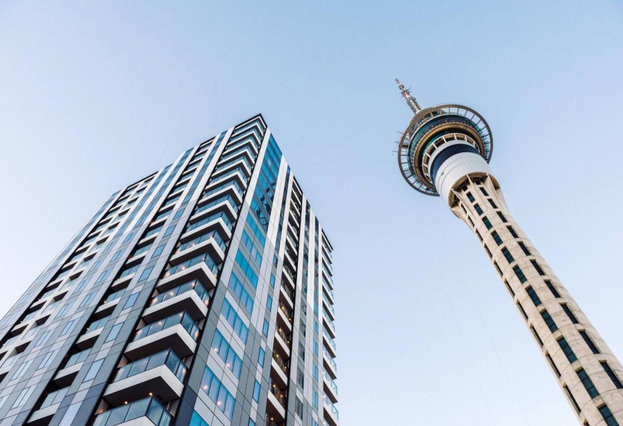Modern 2 Bedroom Apartment 1 Minute To Skytower Auckland Bagian luar foto